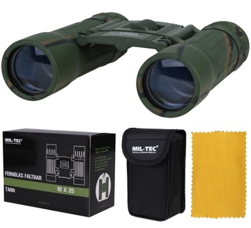 Lornetka taktyczna kompaktowa Mil-Tec 10x25 moro camo