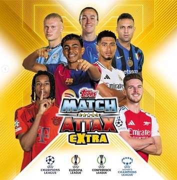 MEGA Multipack Match Attax Extra 2025 Topps Liga Mistrzów Karty Piłkarskie