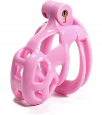 МАЛЕНЬКИЙ ЛЕГКИЙ ПОЯС ЦЕЛОМУДРИЯ COBRA S PINK CHASTITY PENIS CAGE