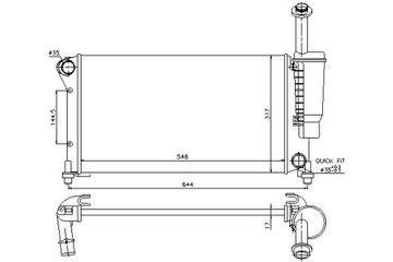 фото thumb №12, Радиаторов двигателя nissens 617852 51779915