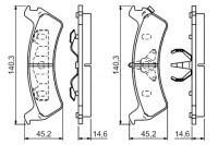 Купить Тормозные колодки тормозные bosch 3648797 3943615 xl2z2200ba, фото thumb