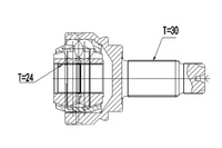 фото thumb №1, Шарнір зовнішній. bmw x1 09- /задній, l/p/