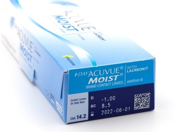 1-DAY ACUVUE MOIST 90шт +5,50 8,5