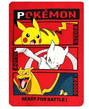 POKEMON PIKACHU KOC DLA CHŁOPCA KOCYK POLAROWY NARZUTA DLA FANA 100x140CM