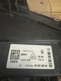 Купить Peugeot 3008 5008 2 рестайлинг  20-24 противотуманная фара led drl правый 9836230980, фото thumb