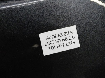 фото thumb №10, Крышка багажника зад задняя audi a3 8v 5d hb sb s-line lz7s стекло