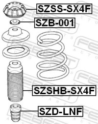 фото thumb №2, Подушка амортизатор. fiat p. sedici/ suzuki s