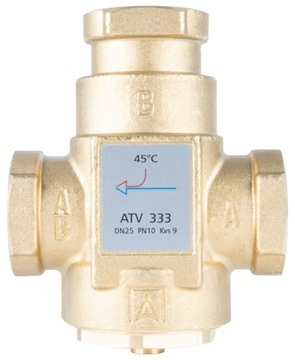 ТЕМПЕРАТУРНЫЙ КЛАПАН AFRISO ATV 333 45°C + ФИТИНГИ