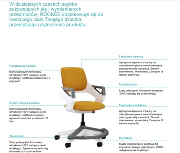 Эргономичное кресло для ребенка Rookee.