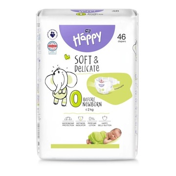 Подгузники Happy Before Newborn А46 для недоношенных детей