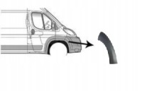 Купити Citroen jumper 06-14 права накладка молдинг бампер, фото thumb