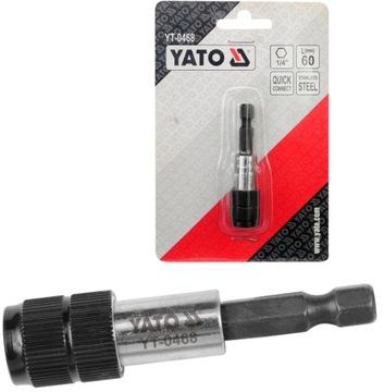 БЫСТРОЗАЖИМНЫЙ ДЕРЖАТЕЛЬ НАКОНЕЧНИКОВ YATO 1/4