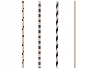 PAPER STRAWS набор из 100 экологических бумажных трубочек для вечеринки