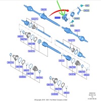 фото thumb №1, Підпора піввісь механічна коробка передач ford transit mk6 mk7 mk8