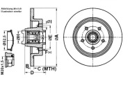 Диск ham. renault t. megane/ scenic 2,0 dci 05-08 с подшипник abs ate 24. Киев, фото thumb