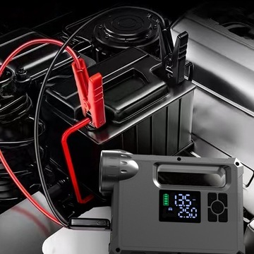 CHOETECH JUMP STARTER БУСТЕРНЫЙ КОМПРЕССОРНЫЙ НАСОС POWERBANK 8000 мАч ФАКЕЛ