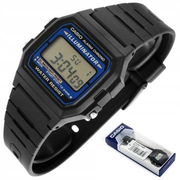 ЧАСЫ МУЖСКИЕ CASIO F-105W-1AWYEF (zd186a) - КЛАССИКА + КОРОБКА Casio