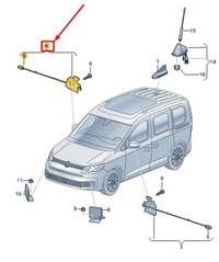 фото thumb №2, Vw caddy sb mk4 антенна module 2k7035532c