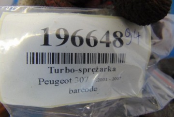 фото thumb №7, Peugeot 307 2.0hdi turbo-sprężarka 53041015096