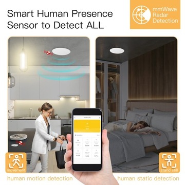 2X PIR-датчик движения ZigBee TUYA для потолочного крепления