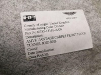 Aston martin vantage v12 v8 багаж compartment set trunk trim Оригінал, фото thumb