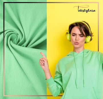 DZIANINA DRESOWA DRESÓWKA PĘTELKA 230 g/m² PISTACJA