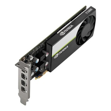 Видеокарта PNY NVIDIA T1000 8 ГБ, GDDR6, 4 порта mini DisplayPort, PCI