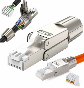 РАЗЪЕМ RJ45 STP РАЗЪЕМ CAT.6A CAT.7 БЕЗ ИНСТРУМЕНТОВ