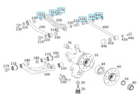 Купить Набор регулировки схождение i развал задний  mercedes ml w164 / на сторона, фото thumb
