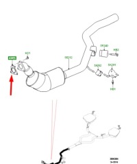 фото thumb №8, Уплотнитель выхлоп land rover discovery v l462 lr016619 оригинальная