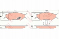 фото thumb №15, Тормозные колодки тормозные trw gdb1221 ford mazda