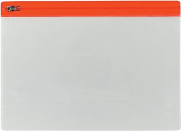 Листы формата А5 с застежкой-молнией, ПВХ красный, 150 мкм, 5 шт. x 36 шт.