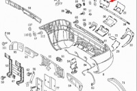 Купити Mb m-class w163 накладка фаркопа буксирувальний заднього правого a16388016059999, фото thumb