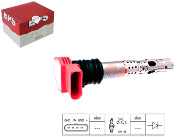 фото thumb №1, Facet катушка зажигания 06c905115b 06c905115f 06c905