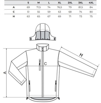 Malfini Performance 522 Водонепроницаемое воздухопроницаемое мужское Sofsthell 4xl