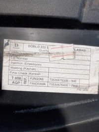 фото thumb №10, Fiat doblo i захист кронштейн лампи правий задня 735281888