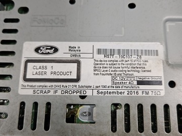 фото thumb №8, Радио заводские fusion usa 12-20 hs7t-19c107-zb радиопроигрыватель