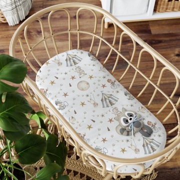 ПРОСТЫНЬ ДЛЯ ГОНДОЛИ, ДЛЯ ЛЮЛЫЧКИ, С ЛАСТИКОМ, 80х40, ХЛОПОК 100% Bubi