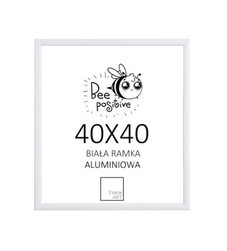 БЕЛАЯ АЛЮМИНИЕВАЯ РАМА 40X40 ПАЗЗЛ ПОСТЕР ФОТО