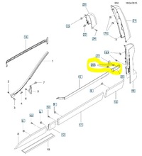 фото thumb №7, Кліпса планки бокових двері opel vivarob 95517648