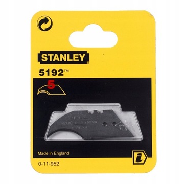 КРЮЧОК STANLEY 11-952 ЗАМЕННЫЕ ЛЕЗВИЯ ДЛЯ НОЖЕЙ 5 шт.