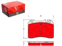 фото thumb №1, Trwgdb1318 тормозные колодки ham. db перед w124/201