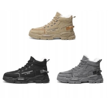 MĘSKIE BUTY ZIMOWE MARTIN SKÓRZANE R.39-4441