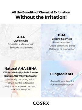 СOSRX Осветляющий лечебный тоник с AHA/BHA, 150 мл