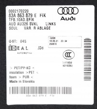 фото thumb №7, Боковина багажника левый audi q3 83a 83a863879e fik