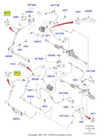 фото thumb №6, Супорт, шланг підсилювача ford transit connect 2002-2013 tc7 оригінальний номер 1070109