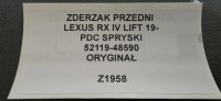 фото thumb №11, Бампер передний хром lexus rx iv рестайлинг 19- pdc омыватель оригинал 52119-48590