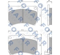 фото thumb №1, Fomar гальмівні колодки гальмівні mazda 121/ 323/