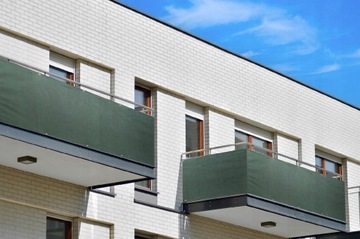 OSŁONA BALKONOWA NA BALKON 0,55X2M MATA ZIELONA NA TARAS PŁOT UV 99%+GRATIS