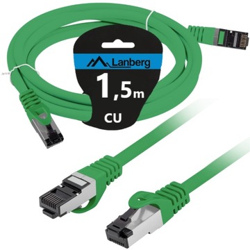 КАБЕЛЬ ЛВС ETHERNET RJ45 КАТ. 8.1 КАТ. 8.1 S/FTP 1,5 М LANBERG